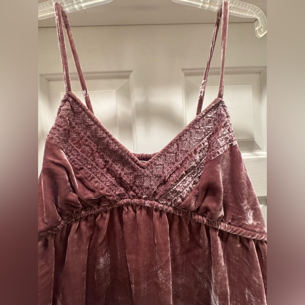 Lucky Brand Mauve Velvet Camisole NEW